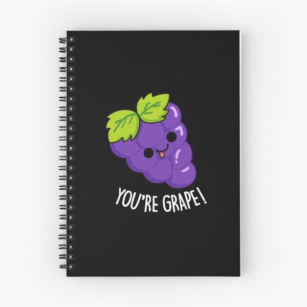 Item preview, You're Grape Funny Fruit Puns (Dark BG) designed and sold by punnybone.