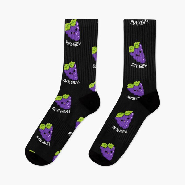 Item preview, You're Grape Funny Fruit Puns (Dark BG) designed and sold by punnybone.
