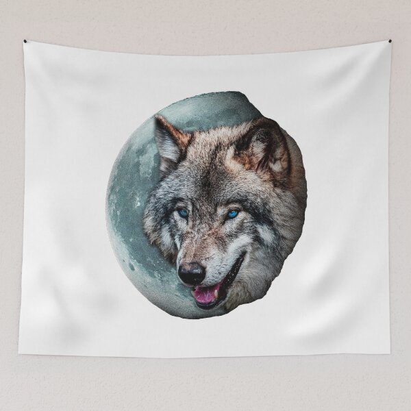 Item preview, Moon Wolf - Zidika Vascover Wolf - Blue Eyes Wolf designed and sold by Rsagur12.