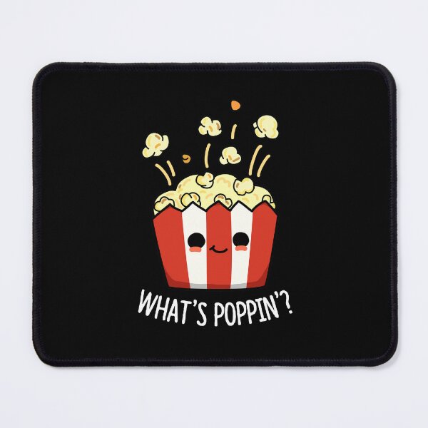 Item preview, What's Poppin Funny Popcorn Puns (Dark BG) designed and sold by punnybone.