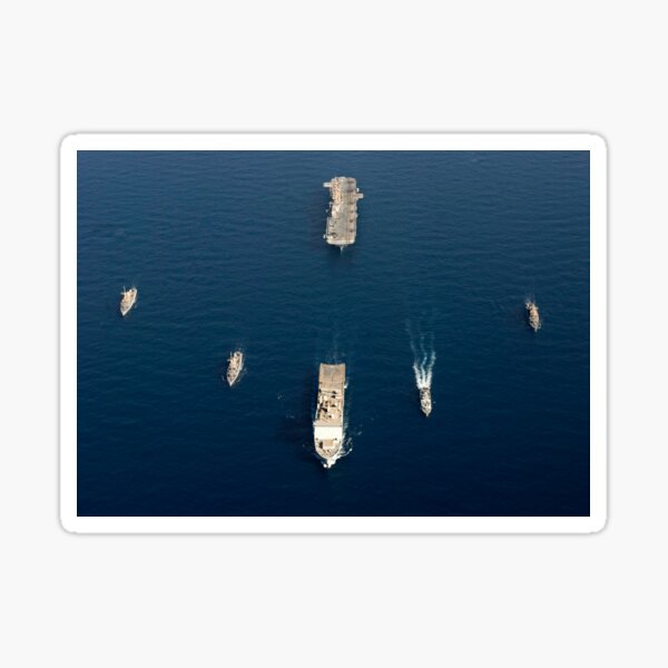 Item preview, STK103306M-A formation of ships at sea. designed and sold by StocktrekImages.