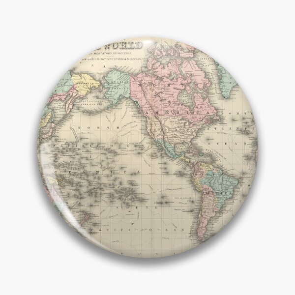 Item preview, Colton’s Map of the World 1855 designed and sold by VintageArchive.