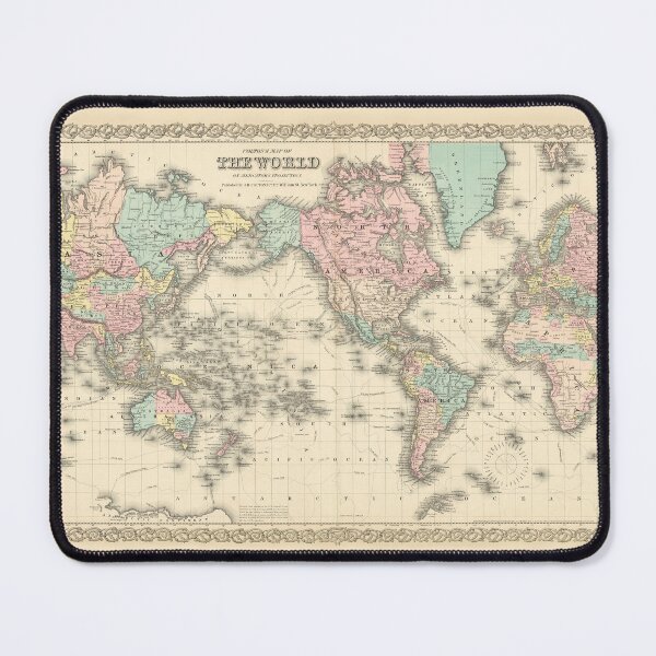 Item preview, Colton’s Map of the World 1855 designed and sold by VintageArchive.