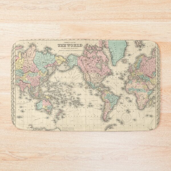 Item preview, Colton’s Map of the World 1855 designed and sold by VintageArchive.