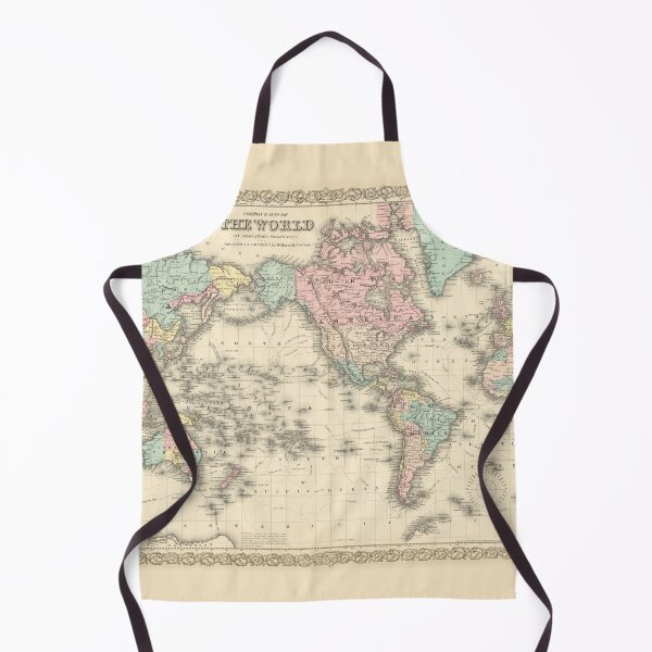 Item preview, Colton’s Map of the World 1855 designed and sold by VintageArchive.