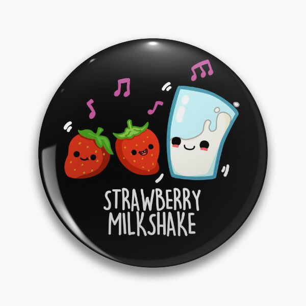 Item preview, Strawberry Milkshake Funny Milkshake Puns  (Dark BG) designed and sold by punnybone.