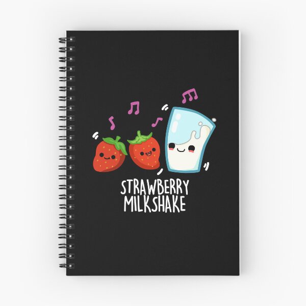 Item preview, Strawberry Milkshake Funny Milkshake Puns  (Dark BG) designed and sold by punnybone.