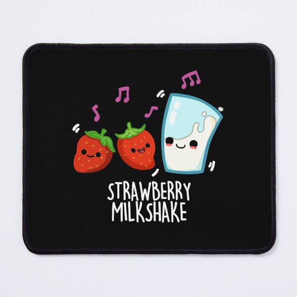 Item preview, Strawberry Milkshake Funny Milkshake Puns  (Dark BG) designed and sold by punnybone.
