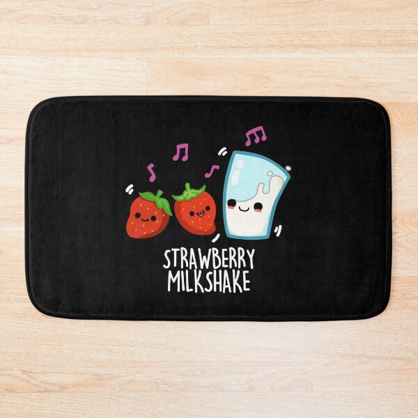 Item preview, Strawberry Milkshake Funny Milkshake Puns  (Dark BG) designed and sold by punnybone.