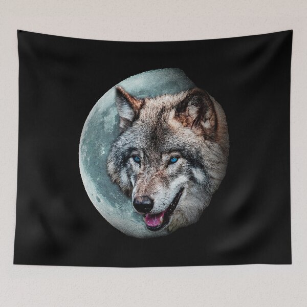 Item preview, Moon Wolf - Zidika Vascover Wolf - Blue Eyes Wolf designed and sold by Rsagur12.