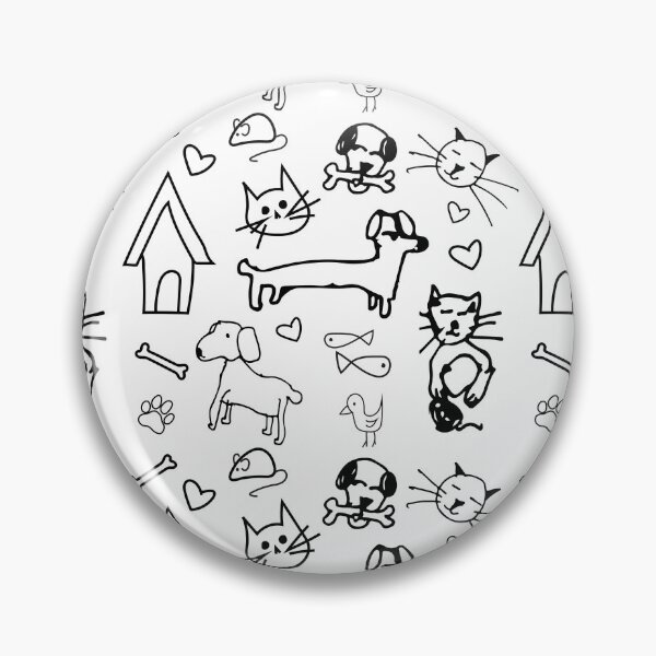 Item preview, Cats and dogs drawings designed and sold by flamendes.
