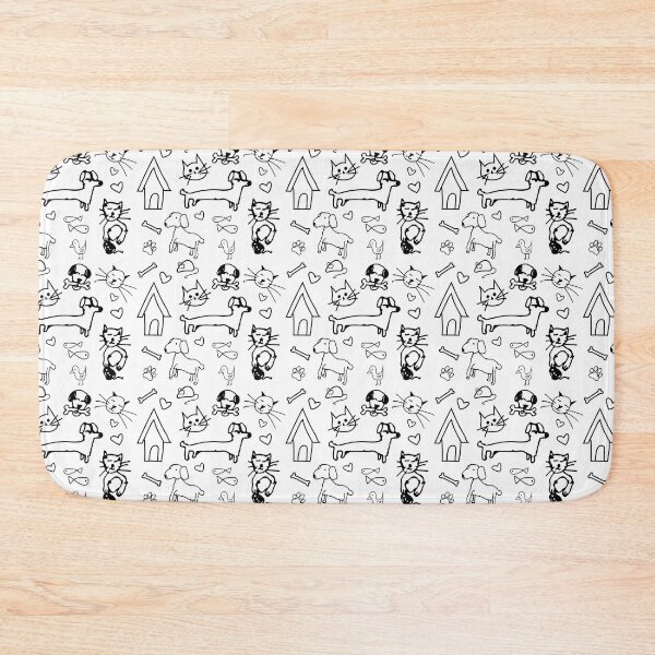 Item preview, Cats and dogs drawings designed and sold by flamendes.