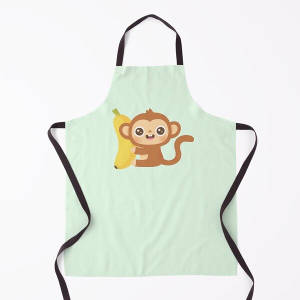 Item preview, Cute Little Monkey and Banana designed and sold by rustydoodle.
