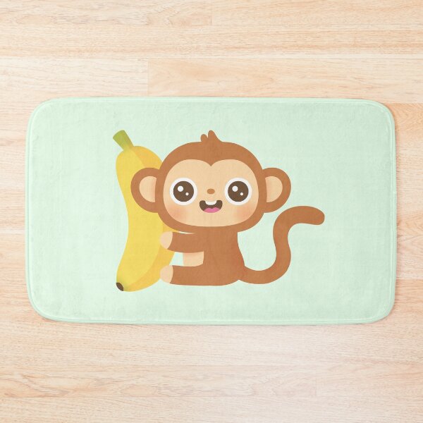 Item preview, Cute Little Monkey and Banana designed and sold by rustydoodle.