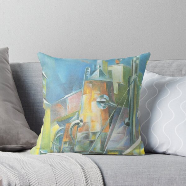 Item preview, Factory  William Preston Dickinson Precisionism painting - American Modernism designed and sold by TeeARTHY.