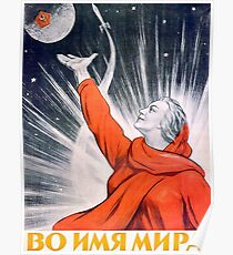 "In the name of peace", Soviet propaganda poster Poster