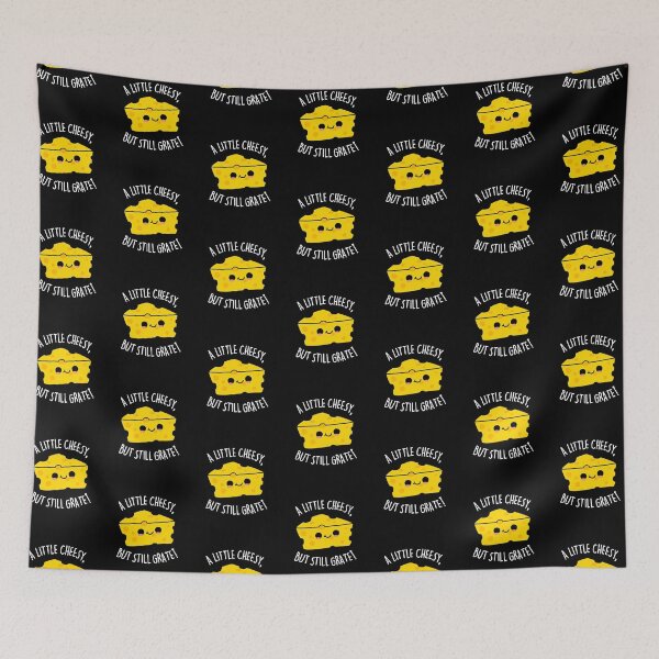 Item preview, A Little Cheesy But Still Grate Funny Cheese Puns (Dark BG) designed and sold by punnybone.