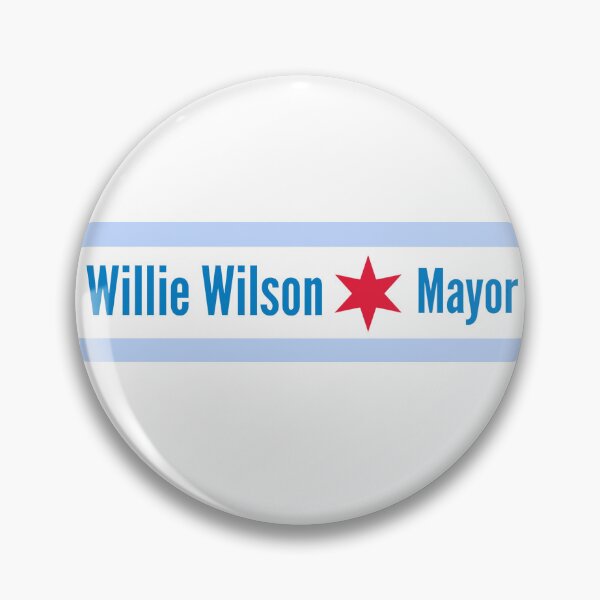 Item preview, Willie Wilson for Mayor Chicago flag style designed and sold by WigPuff.