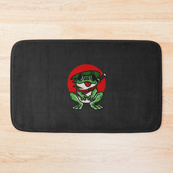 Item preview, Green Ninja Frog with Katana designed and sold by NekoVoiid.