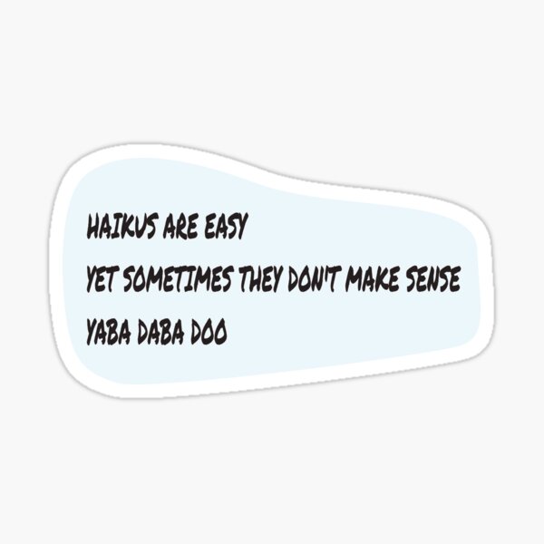 Item preview, Haiku Are Easy designed and sold by FiaFiaPress.