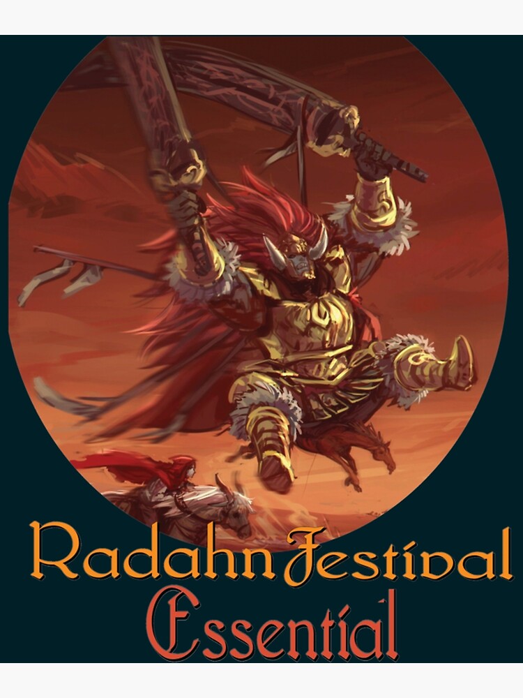 Elden Ring Radahn Festival Poster Classic Essential Radahn Festival   Flat,750x,075,f Pad,750x1000,f8f8f8 