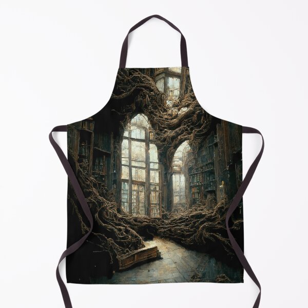 Item preview, Almost forgotten overgrown library designed and sold by ArtbyACcreative.