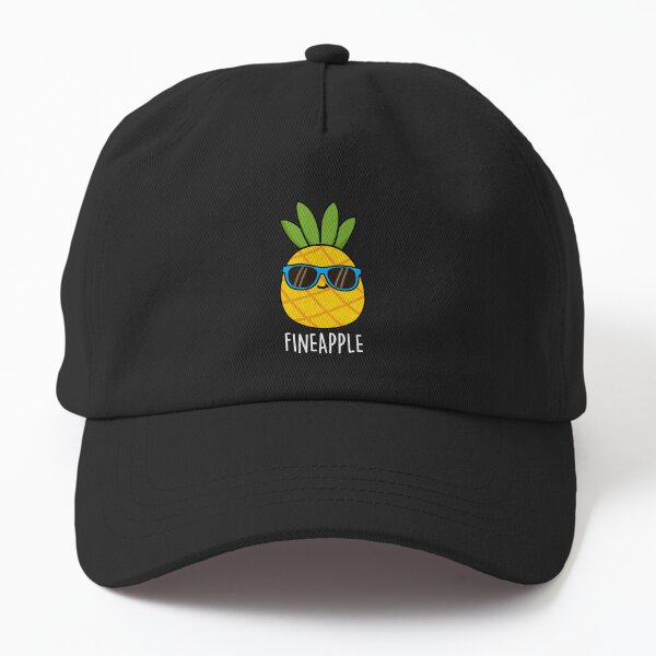 Aperçu de l'œuvre Fineapple Funny Cool Ananas Puns (Dark BG) créée et vendue par punnybone.