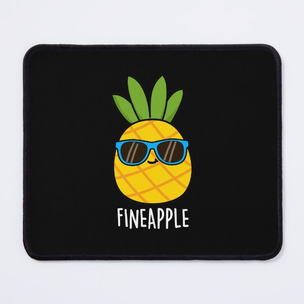 Item preview, Fineapple Funny Cool Pineapple Puns (Dark BG) designed and sold by punnybone.