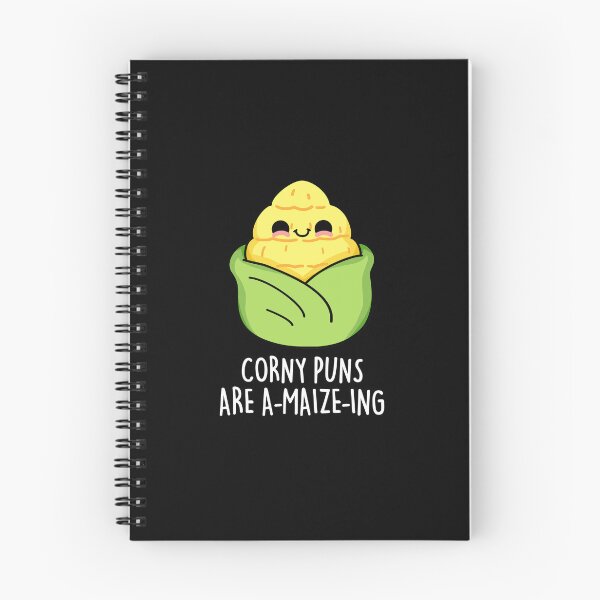 Item preview, Corny Puns Are A-maize-ing Funny Corn Puns (Dark BG) designed and sold by punnybone.