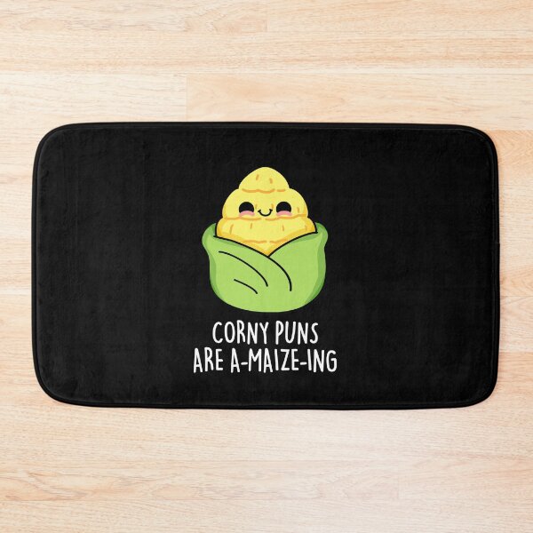 Item preview, Corny Puns Are A-maize-ing Funny Corn Puns (Dark BG) designed and sold by punnybone.