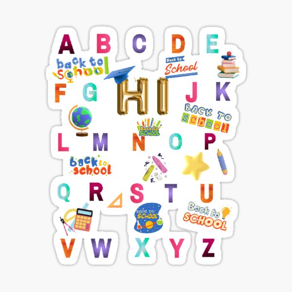 Alphabet Lore 62pcs Reusable Waterproof Adhesive Graffiti Stickers For Baby