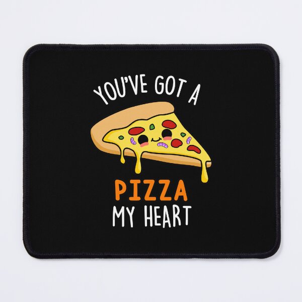 Item preview, You've Got A Pizza My Heart Funny Food Puns (Dark BG) designed and sold by punnybone.