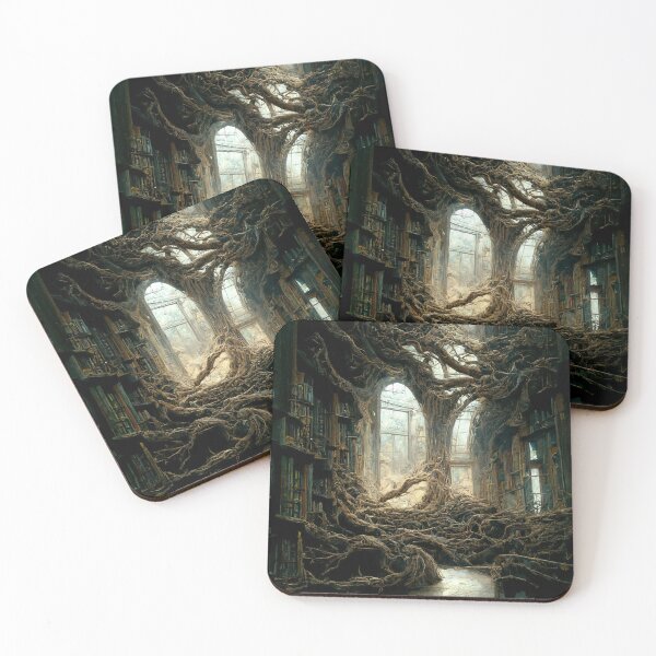 Item preview, Where the trees grow - mystical library designed and sold by ArtbyACcreative.