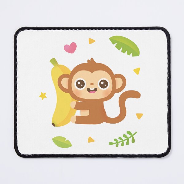 Item preview, Cute Monkey and Banana Pattern designed and sold by rustydoodle.