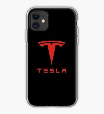 Tesla rotes Logo iPhone-Hülle & Cover