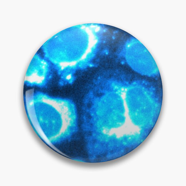 Item preview, Art and Science Neon blue fluorescent cells biology design designed and sold by ArtByScience.