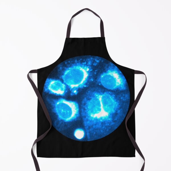 Item preview, Art and Science Neon blue fluorescent cells biology design designed and sold by ArtByScience.