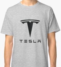 Tesla Black Logo Classic T-Shirt
