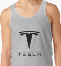 Tesla Black Logo Tank Top