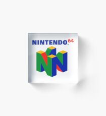Nintendo 64 Merchandise Acrylic Block