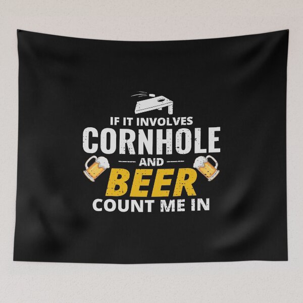 Item preview, Cornhole Drinking Bean Bag Toss Outdoor Lawn Game designed and sold by TastefulTees.
