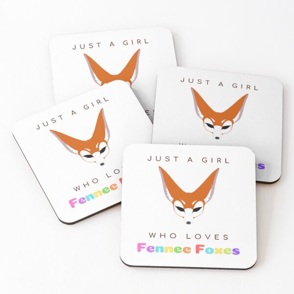 Item preview, Colorful Just a Girl Who Loves Fennec Foxes (Light Background) designed and sold by embaarc.