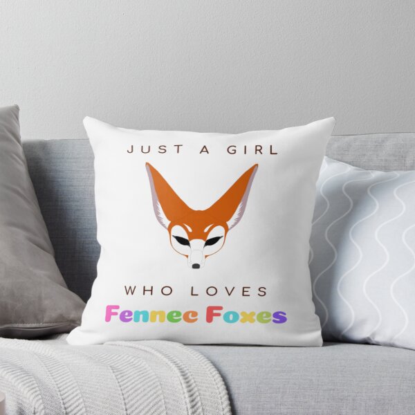 Item preview, Colorful Just a Girl Who Loves Fennec Foxes (Light Background) designed and sold by embaarc.
