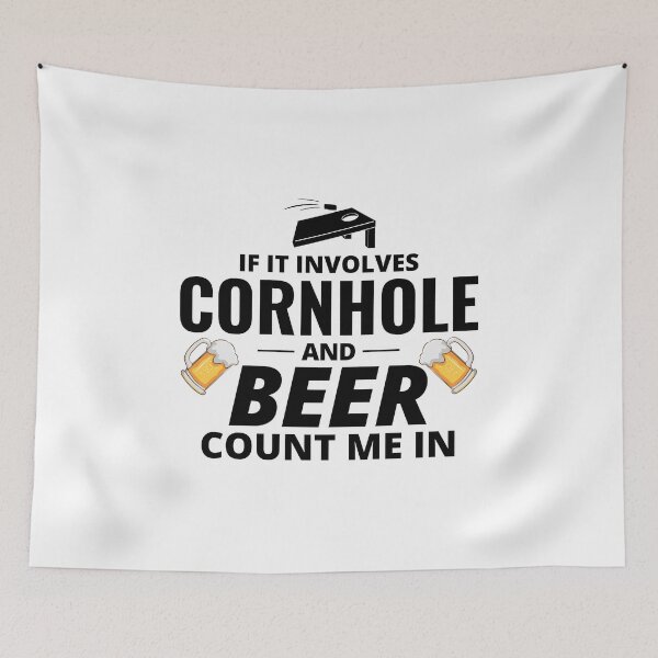 Item preview, Cornhole Drinking Bean Bag Toss Outdoor Lawn Game designed and sold by TastefulTees.