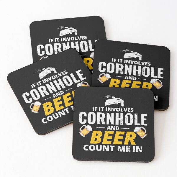 Item preview, Cornhole Drinking Bean Bag Toss Outdoor Lawn Game designed and sold by TastefulTees.