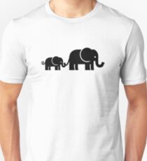 Elefantenfamilie Unisex T-Shirt