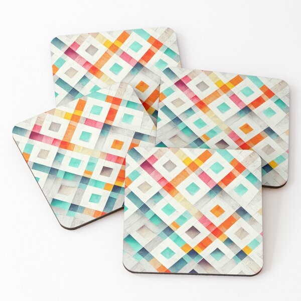 Item preview, Colorful diamonds and lines pattern designed and sold by Opalaeo.