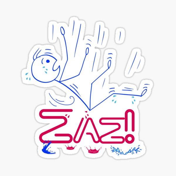 "Zaz or Zaz!" Sticker for Sale by maskolor22 | Redbubble