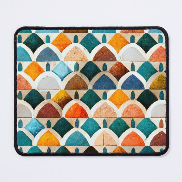 Item preview, Colorful painted tile pattern 1 designed and sold by Opalaeo.