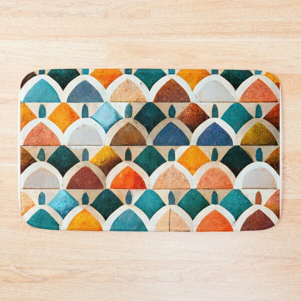 Item preview, Colorful painted tile pattern 1 designed and sold by Opalaeo.